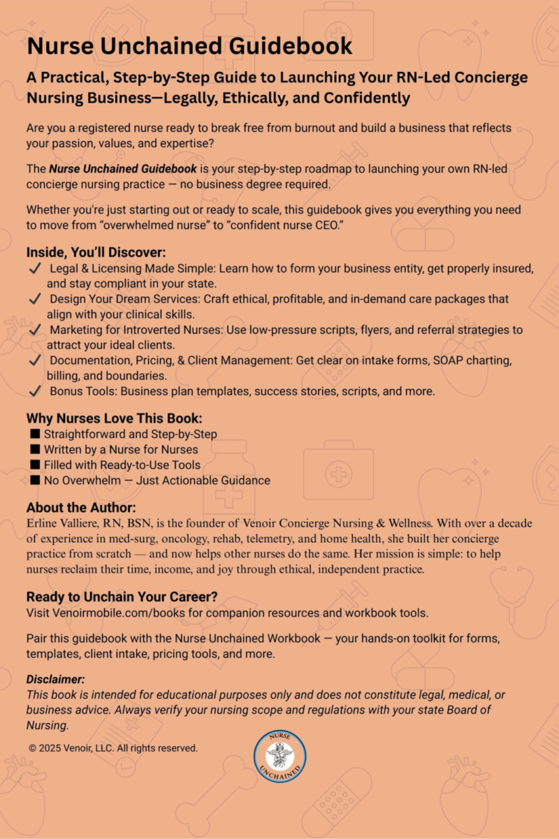 Concierge Nursing Business Startup Guidebook — Start Your RN-Led Private-Pay Nursing Business – Nurse Unchained™ - Image 2