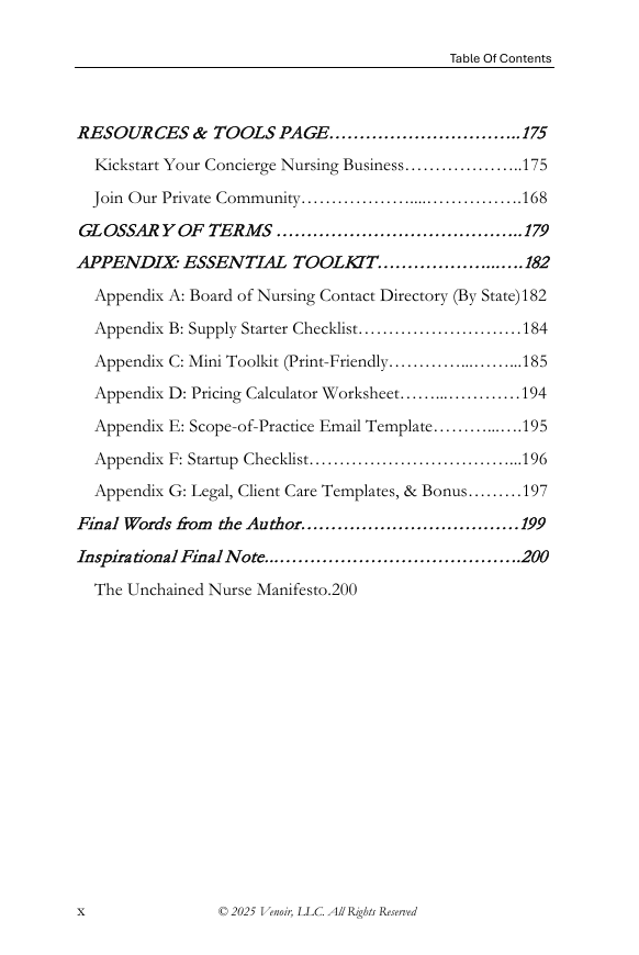 Concierge Nursing Business Startup Guidebook (PDF) – Nurse Unchained™ - Image 5