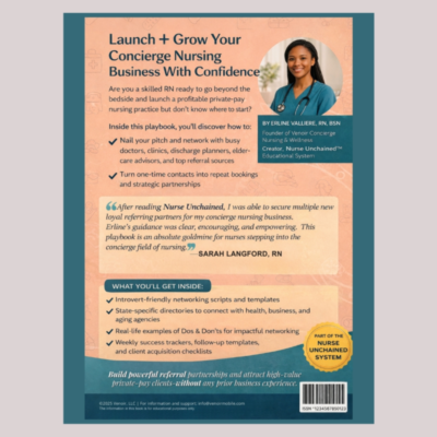 The RN-led Concierge Nursing Networking Playbook how to get clients for your nursing business