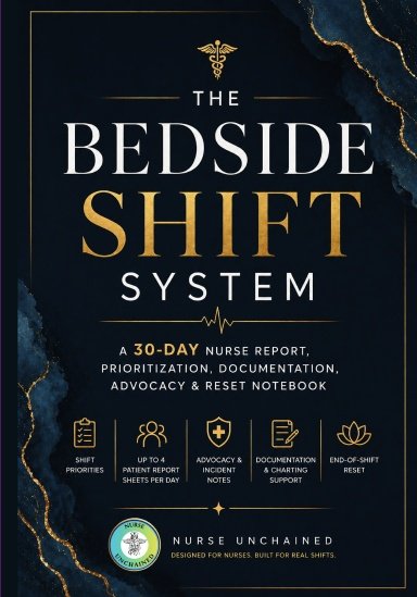 The Bedside Shift System: 30-Day Nurse Report, Prioritization, Documentation, Advocacy & Reset Notebook (Paperback)