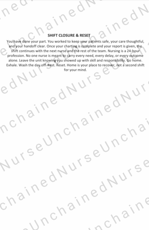 The Bedside Shift System: 30-Day Nurse Report, Prioritization, Documentation, Advocacy & Reset Notebook (Paperback) - Image 6
